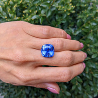 14.49 Ct. Blue Sapphire from Ceylon (Sri Lanka) Life Style