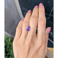 3.78 Ct. Purple Sapphire from Madagascar Life Style