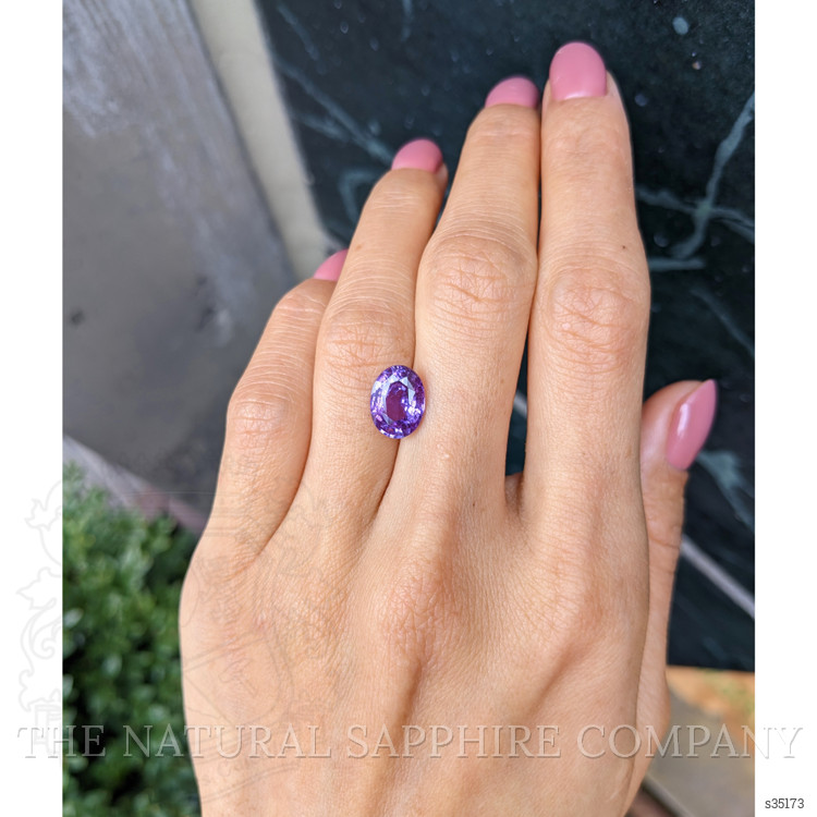 3.78 Ct. Purple Sapphire from Madagascar