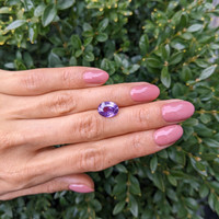 3.78 Ct. Purple Sapphire from Madagascar Life Style