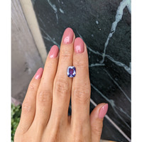3.03 Ct. Purple Sapphire from Madagascar Life Style