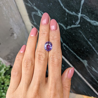3.99 Ct. Purple Sapphire from Madagascar Life Style