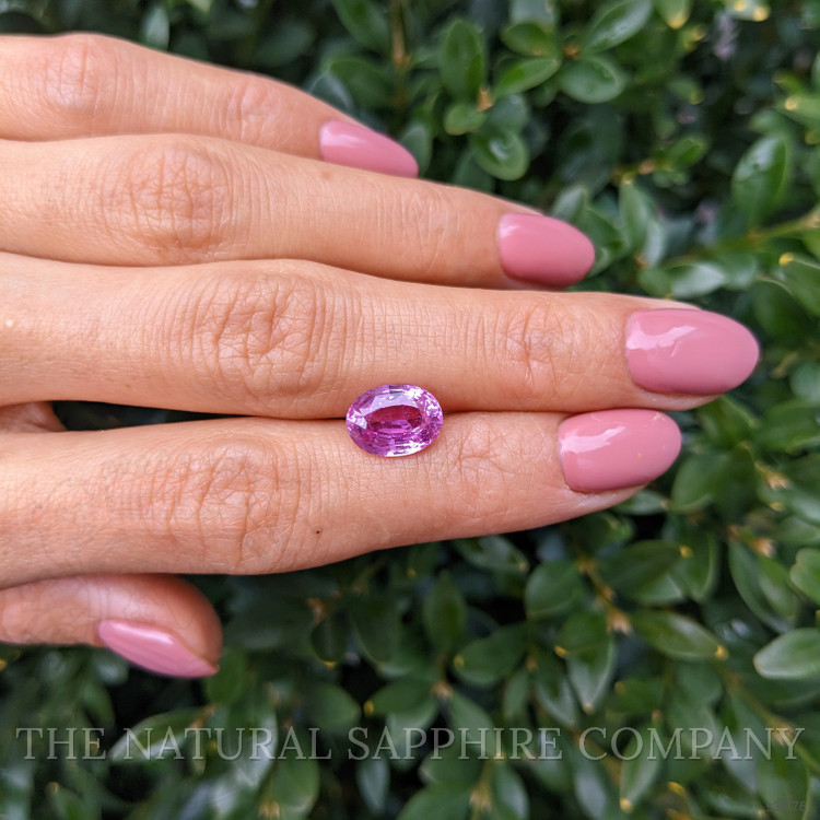 3.58 Ct. Purplish Pink Sapphire from Ceylon (Sri Lanka)
