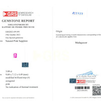 3.00 Ct. Pink Sapphire from Madagascar Scan Report