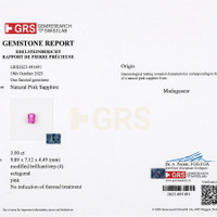 3.00 Ct. Pink Sapphire from Madagascar Scan Report