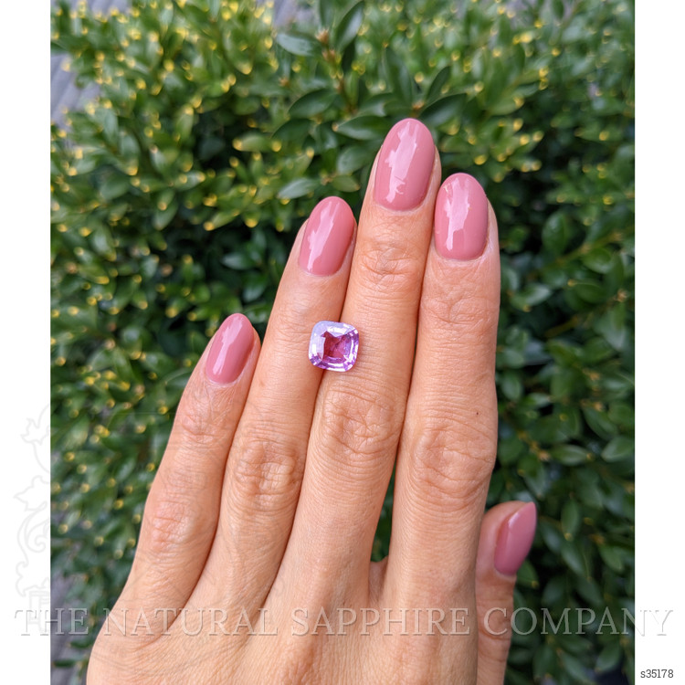 2.96 Ct. Purplish Pink Sapphire from Ceylon (Sri Lanka)
