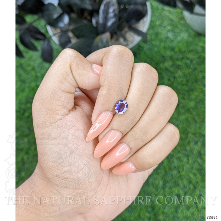 1.53 Ct. Bluish Purple Sapphire from Tanzania