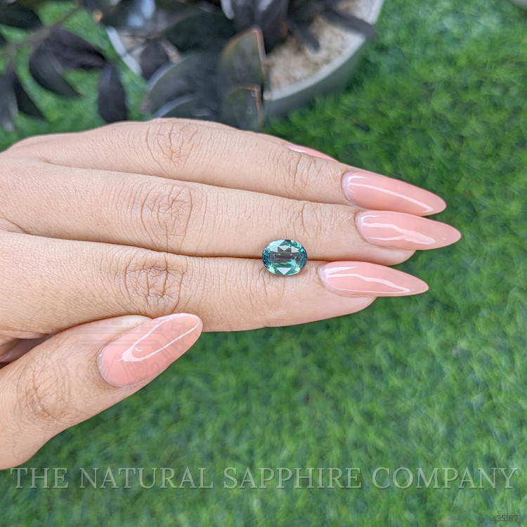 2.51 Ct. Bluish Green Sapphire from Africa