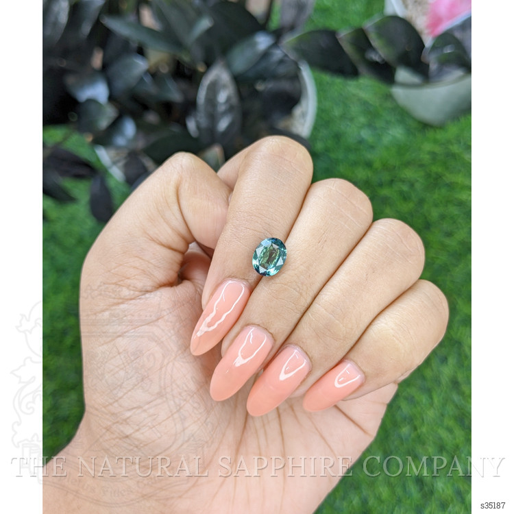 2.51 Ct. Bluish Green Sapphire from Africa