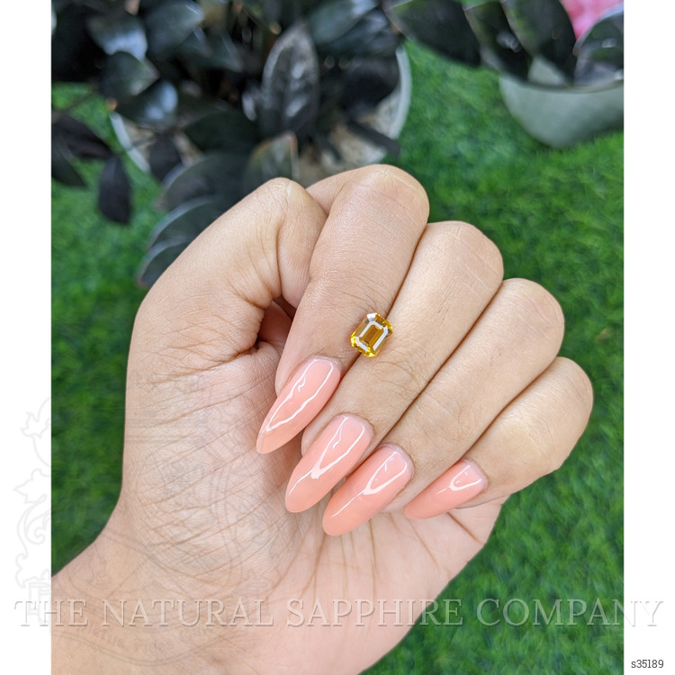 1.53 Ct. Orangish Yellow Sapphire from Africa