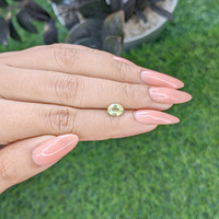 1.08 Ct. Green Sapphire from Africa Life Style