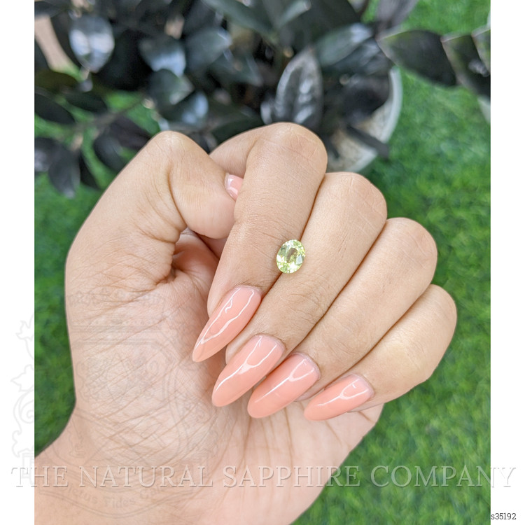 1.08 Ct. Green Sapphire from Africa