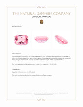 1.04 Ct. Pink Sapphire from Africa Appraisal