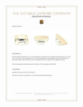 1.55 Ct. Peach Sapphire from Africa Appraisal