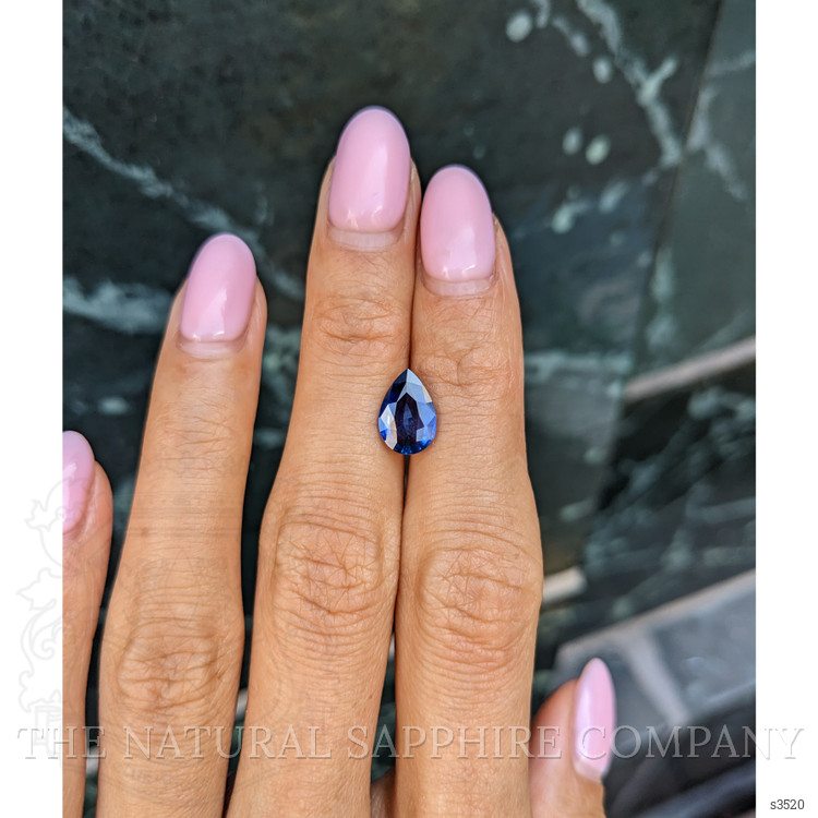 2.05 Ct. Blue Sapphire from Ceylon (Sri Lanka)