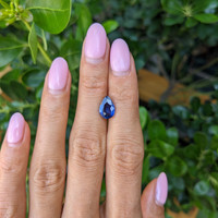 2.05 Ct. Blue Sapphire from Ceylon (Sri Lanka) Life Style