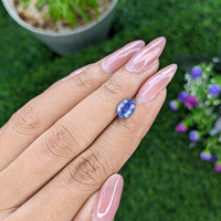 1.22 Ct. Blue Sapphire from Madagascar Life Style