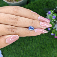 1.22 Ct. Blue Sapphire from Madagascar Life Style