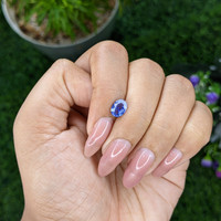1.22 Ct. Blue Sapphire from Madagascar Life Style