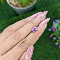 1.50 Ct. Pinkish Purple Sapphire from Madagascar Life Style