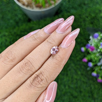 1.09 Ct. Peach Sapphire from Madagascar Life Style