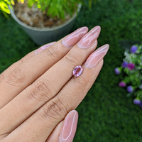 1.04 Ct. Purplish Pink Sapphire from Madagascar Life Style