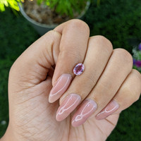 1.04 Ct. Purplish Pink Sapphire from Madagascar Life Style