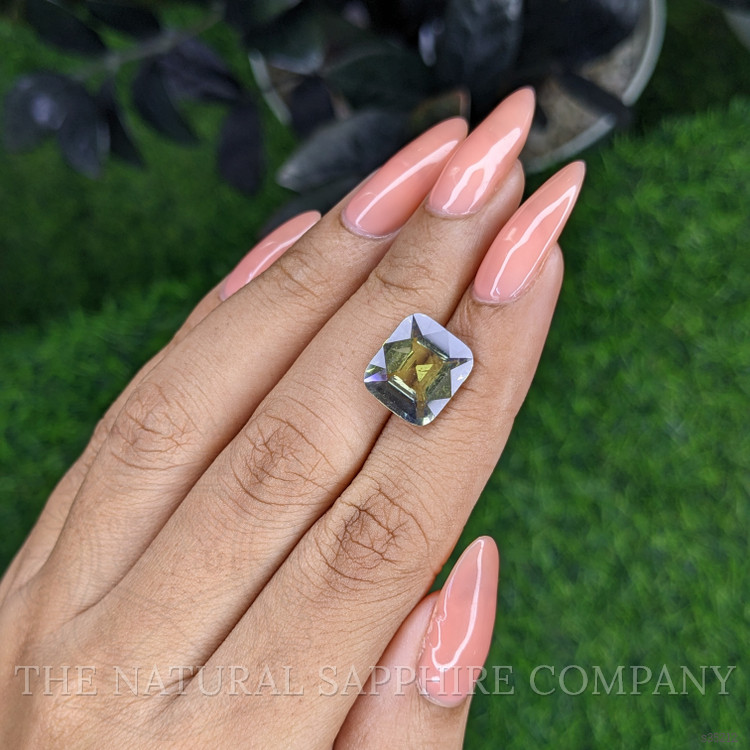 7.50 Ct. Yellowish Green Sapphire from Tanzania