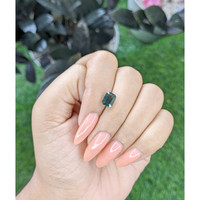 2.09 Ct. Bluish Green Sapphire from Tanzania Life Style