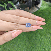 2.95 Ct. Blue Sapphire from Tanzania Life Style