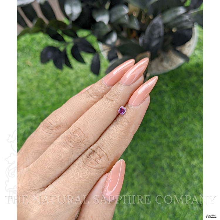 0.33 Ct. Purplish Pink Sapphire from Tanzania