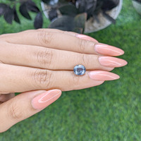 2.60 Ct. Blue Sapphire from Tanzania Life Style