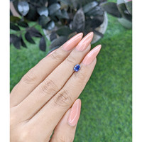 0.77 Ct. Blue Sapphire from Tanzania Life Style