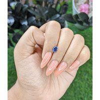 0.77 Ct. Blue Sapphire from Tanzania Life Style