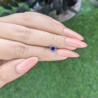 0.78 Ct. Blue Sapphire from Tanzania Life Style