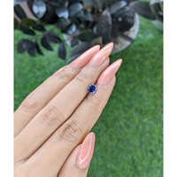 0.78 Ct. Blue Sapphire from Tanzania Life Style