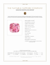 1.18 Ct. Pink Sapphire from Tanzania Scan Report