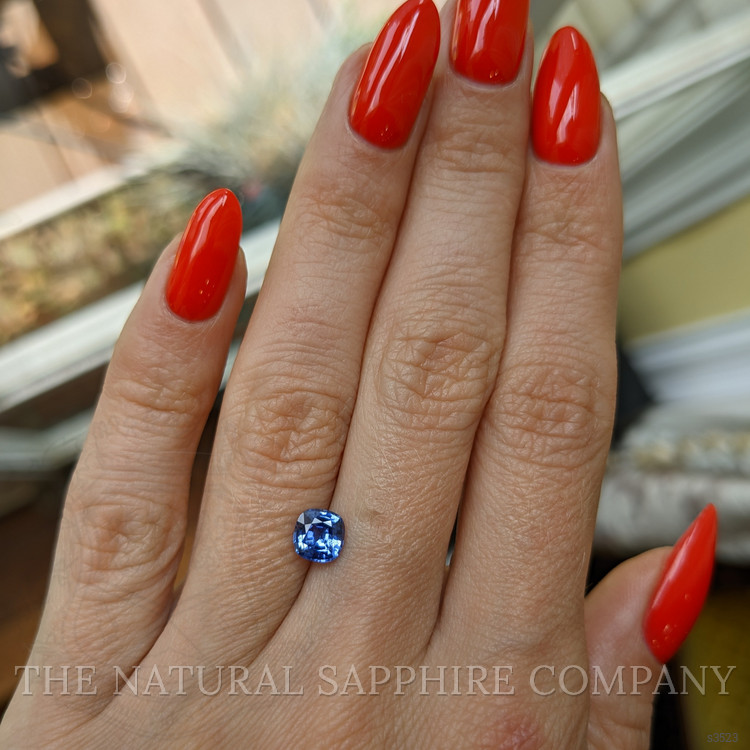 0.94 Ct. Blue Sapphire from Ceylon (Sri Lanka)