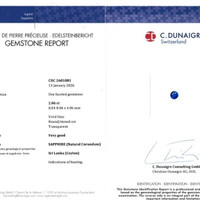 2.06 Ct. Blue Sapphire from Ceylon (Sri Lanka) Scan Report