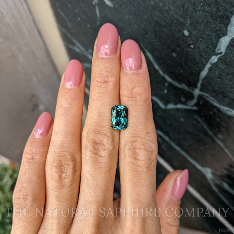 4.37 Ct. Greenish Blue Sapphire from Madagascar