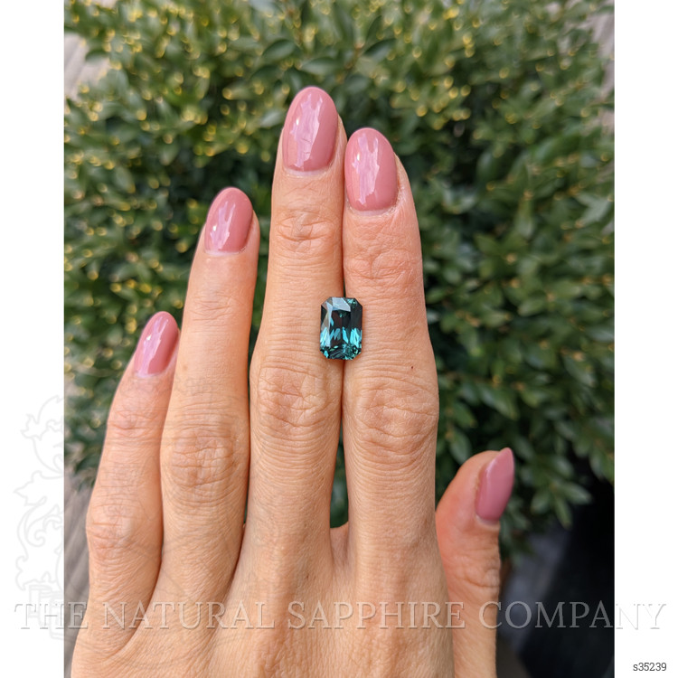 4.37 Ct. Greenish Blue Sapphire from Madagascar