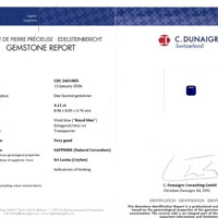 4.11 Ct. Blue Sapphire from Ceylon (Sri Lanka) Scan Report