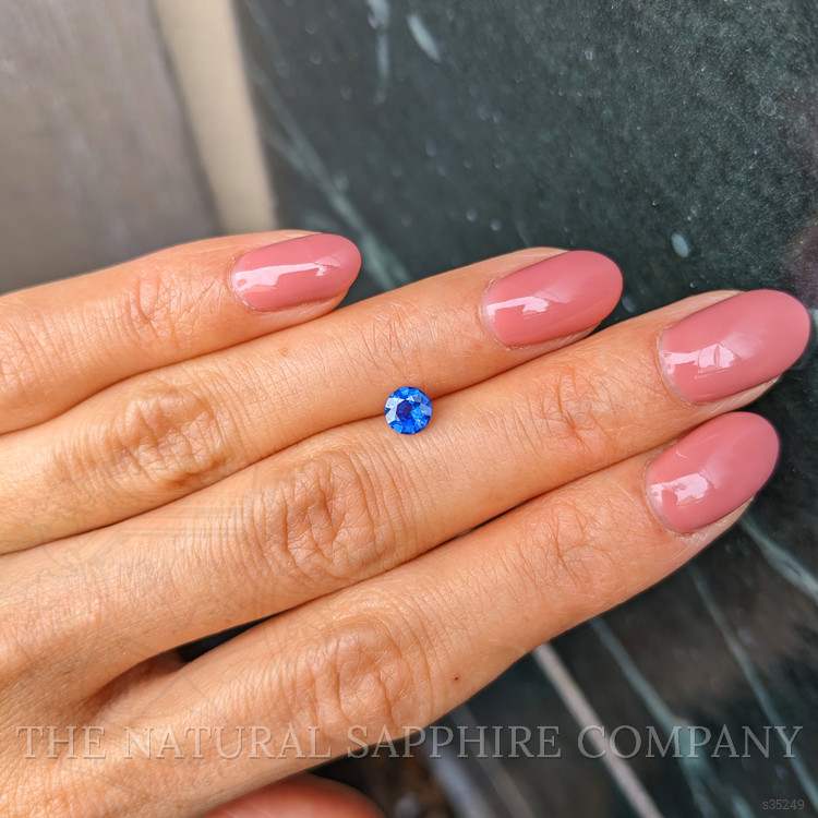 0.55 Ct. Blue Sapphire from Ceylon (Sri Lanka)