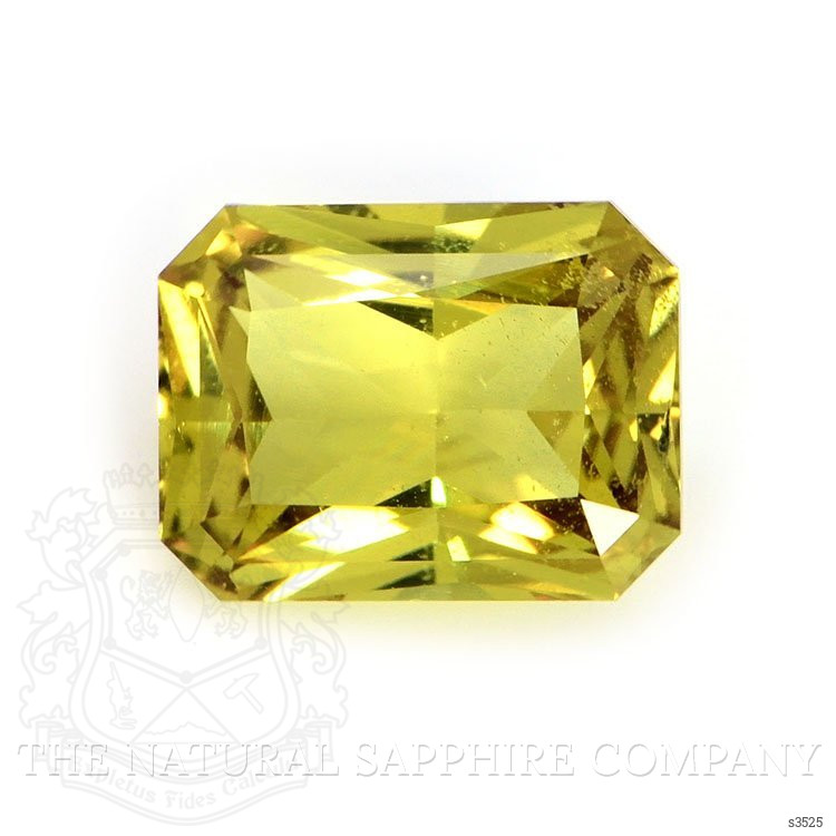 1.62 Ct. Greenish Yellow Sapphire from Ceylon (Sri Lanka)
