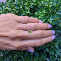 1.62 Ct. Greenish Yellow Sapphire from Ceylon (Sri Lanka) Life Style