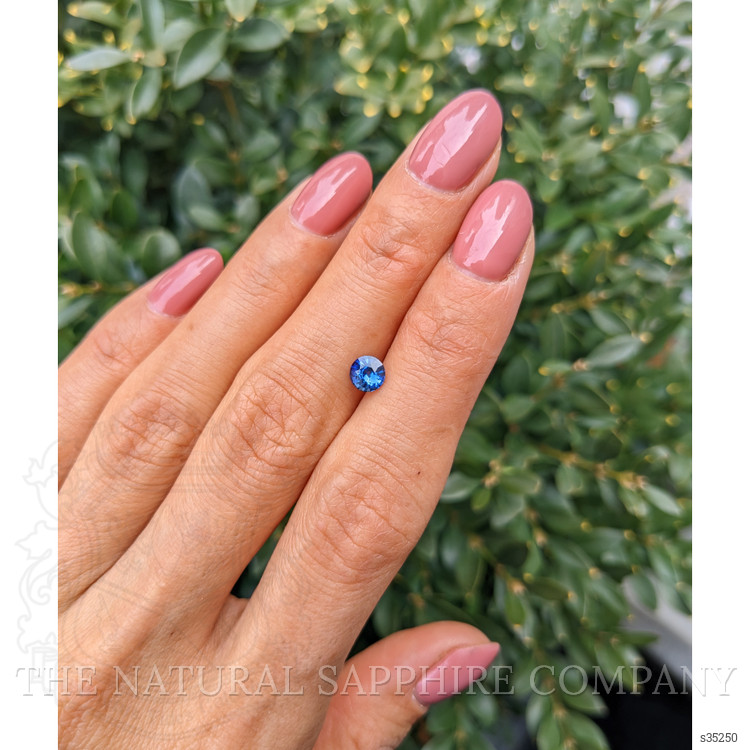 0.63 Ct. Blue Sapphire from Ceylon (Sri Lanka)
