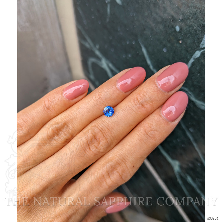0.60 Ct. Blue Sapphire from Ceylon (Sri Lanka)