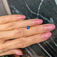 0.66 Ct. Blue Sapphire from Ceylon (Sri Lanka) Life Style