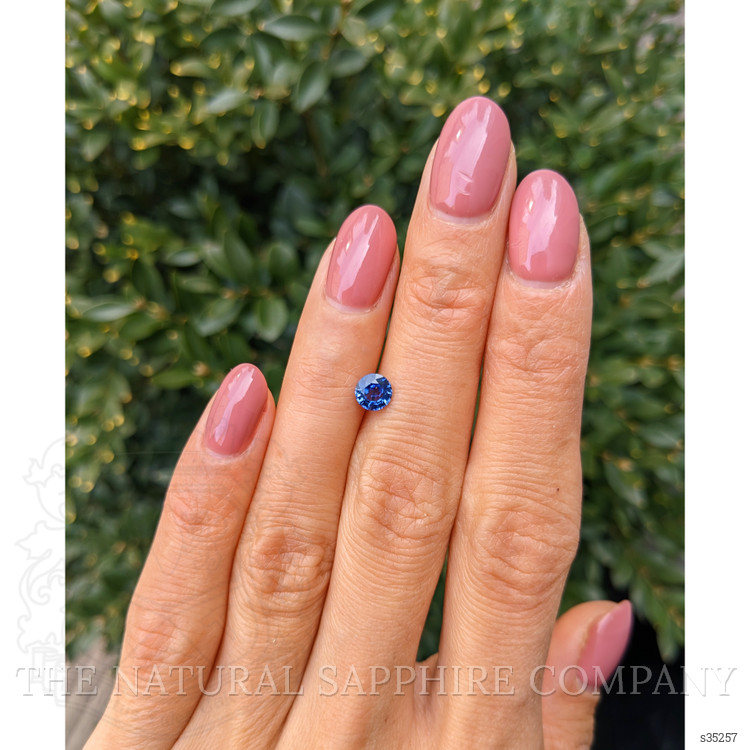 0.66 Ct. Blue Sapphire from Ceylon (Sri Lanka)