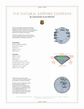 0.47 Ct. Blue Sapphire from Ceylon (Sri Lanka) 3 D Scan Report